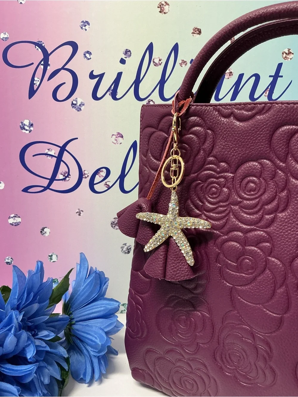 🌟STUNNING LARGE STARFISH BAG CHARM